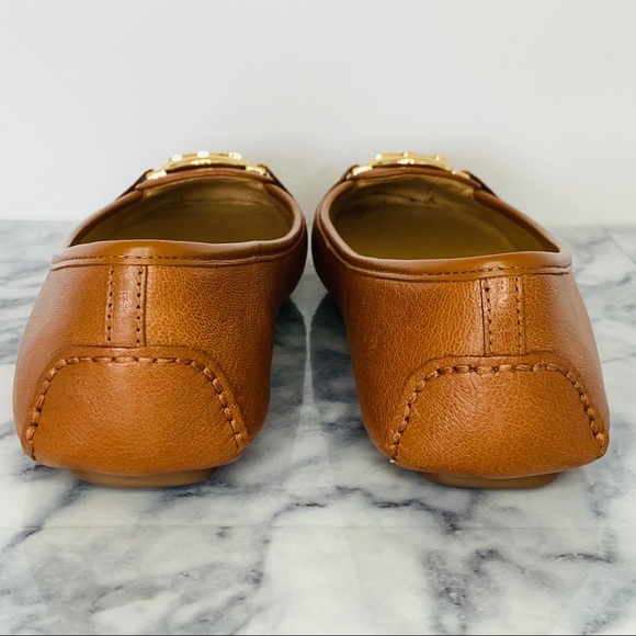 NWOT Michael Kors Fulton Leather Luggage Flats - Picture 6 of 12